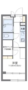 レオパレス喜連北【2階】の間取り