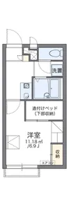 レオパレスシャクティ【2階】の間取り