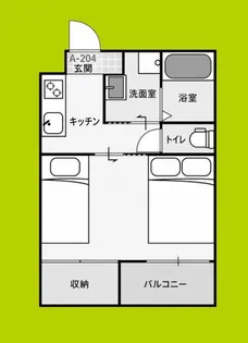 SUN生A号棟【2階】の間取り