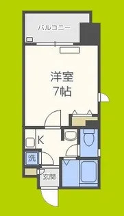 ジュネーゼ大阪城南【9階】の間取り