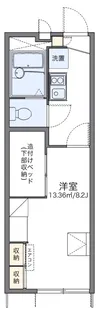 レオパレス喜連北III【1階】の間取り