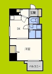 プレサンス千日前通【4階】の間取り