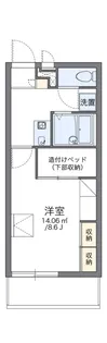 レオパレスコムフィー鶴見【3階】の間取り