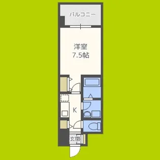レジデンス本町靭公園【2階】の間取り