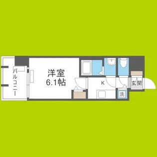 プレサンス京町堀ノース【10階】の間取り