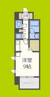 レジデンス本町靭公園【5階】の間取り