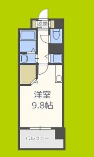 レジデンス本町靭公園【15階】の間取り