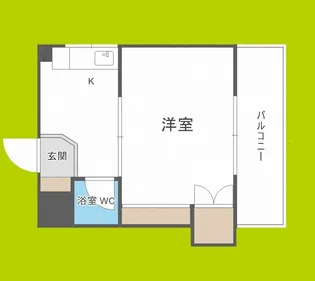 マンション幸【4階】の間取り