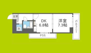 関目駅前ハイデンス【8階】の間取り