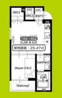 F asecia alcon【2階】の間取り