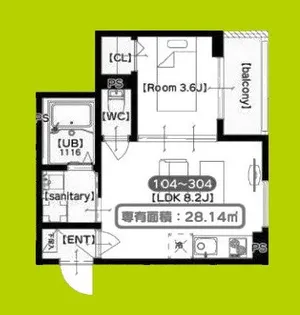 F asecia alcon【3階】の間取り