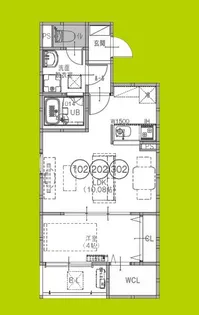 F+style藤井寺道明寺6号館【3階】の間取り