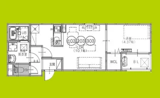 F+style藤井寺道明寺6号館【3階】の間取り