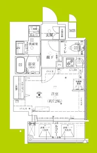 ファーストフィオーレ塚本ウェルビング【2階】の間取り