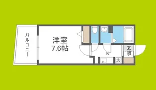 ルクレ阿波座レジデンス【8階】の間取り