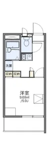 レオパレスイオリ・淵明【1階】の間取り