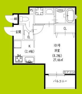 スリール萱島東【1階】の間取り