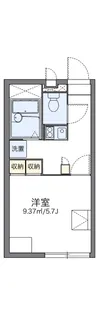 レオパレスカナール【2階】の間取り