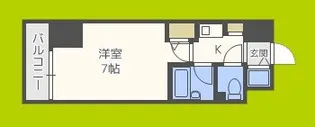 パラシオ南森町【3階】の間取り
