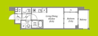 ArtizA瓦屋町I【1階】の間取り