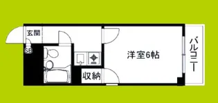 ハイツムラタ今川【6階】の間取り