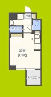 エスティライフ大阪都島【6階】の間取り