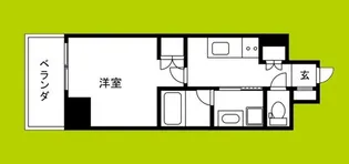 リーガル南船場III【6階】の間取り