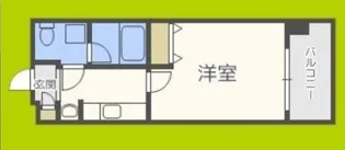 レオンコンフォート難波【4階】の間取り