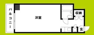 ティーズ桜川マンション【4階】の間取り