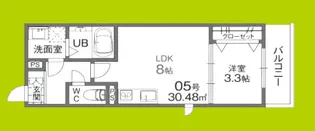 グローハイツ若江【3階】の間取り