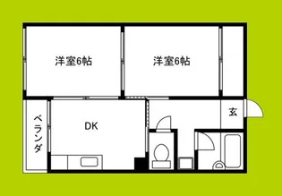 第二眉山マンション【1階】の間取り