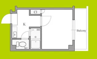 ベルフレージュ住吉【6階】の間取り