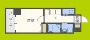 ヒルズ夕陽丘【6階】の間取り