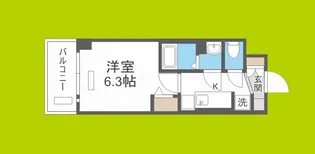 プレサンス南堀江スタイルズ【2階】の間取り