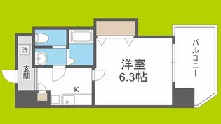 LUXEドーム前Ⅱ【7階】の間取り
