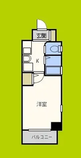 エスリード東天満第2【5階】の間取り