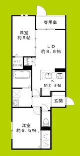 ユアメゾン プリーモ【1階】の間取り