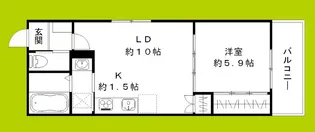 ユアメゾン プリーモ【1階】の間取り