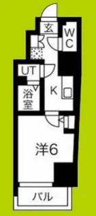 エグゼ阿倍野【3階】の間取り