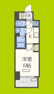 プレサンス江戸堀【7階】の間取り