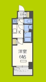 プレサンス江戸堀【11階】の間取り