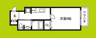 ブリリアント大阪西【15階】の間取り