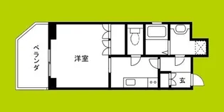 リーガル靭公園南Ⅱ【10階】の間取り