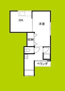 小川ハイツ【1階】の間取り