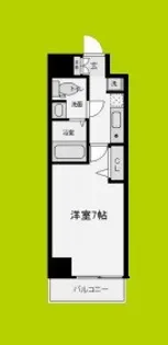 ラナップスクエア四天王寺【3階】の間取り