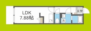 グランパシフィック玉出【9階】の間取り