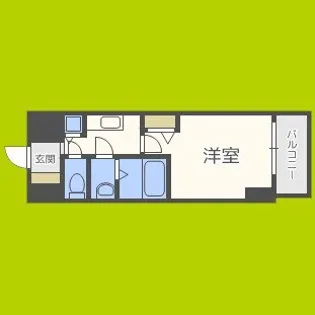 エス・キュート京町堀【9階】の間取り
