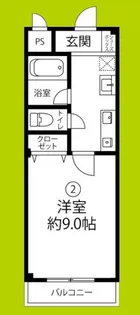ヴィレッタ福島【2階】の間取り