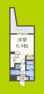 レジディア天神橋【3階】の間取り