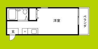ゆうハイツ流町【2階】の間取り